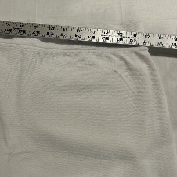 Talbots Womens Skort L Pique Scalloped Edge Preppy White Tennis Golf Pickleball - Picture 5 of 8
